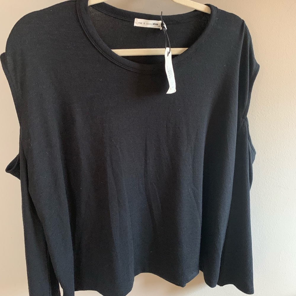 Rag and Bone Cold Shoulder Blouse L NWT